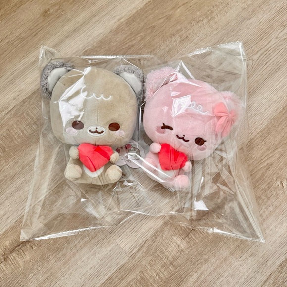 NWT Sugar Cubs Heart Mini Plush Duo - Picture 1 of 3